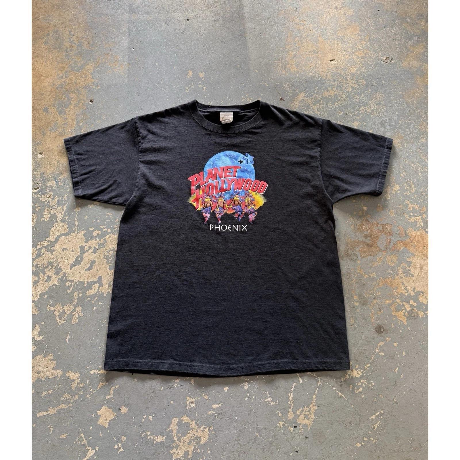 90s Planet Hollywood Phoenix Black Graphic Shirt Size Xl